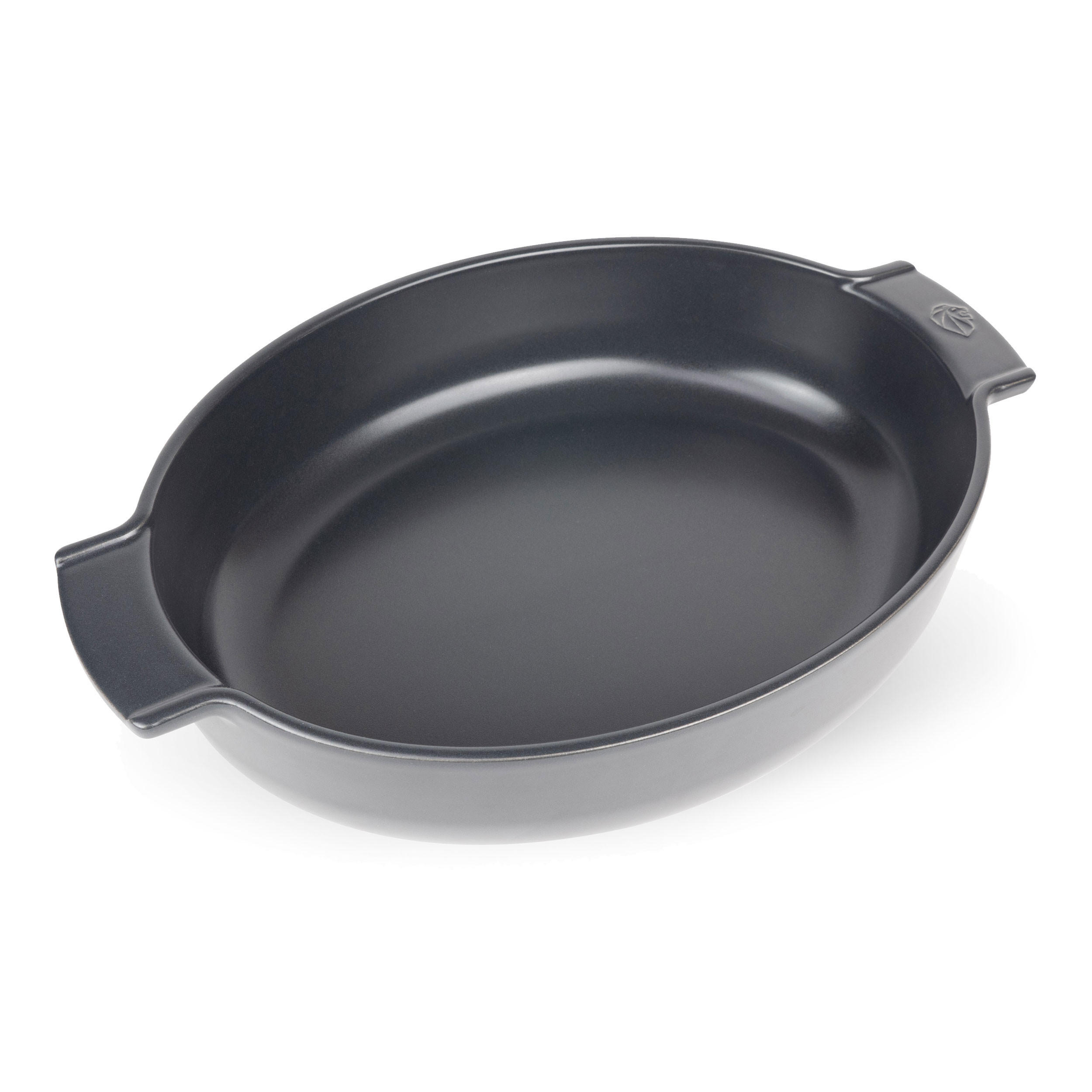 AUFLAUFFORM Keramik Appolia 40cm Oval Schiefergrau Spülmaschinenfest - Grau, Keramik (27.2/40/8.2cm) - PEUGEOT