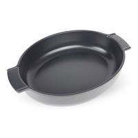 AUFLAUFFORM Keramik Appolia 40cm Oval Schiefergrau Spülmaschinenfest - Grau, Keramik (27.2/40/8.2cm) - PEUGEOT