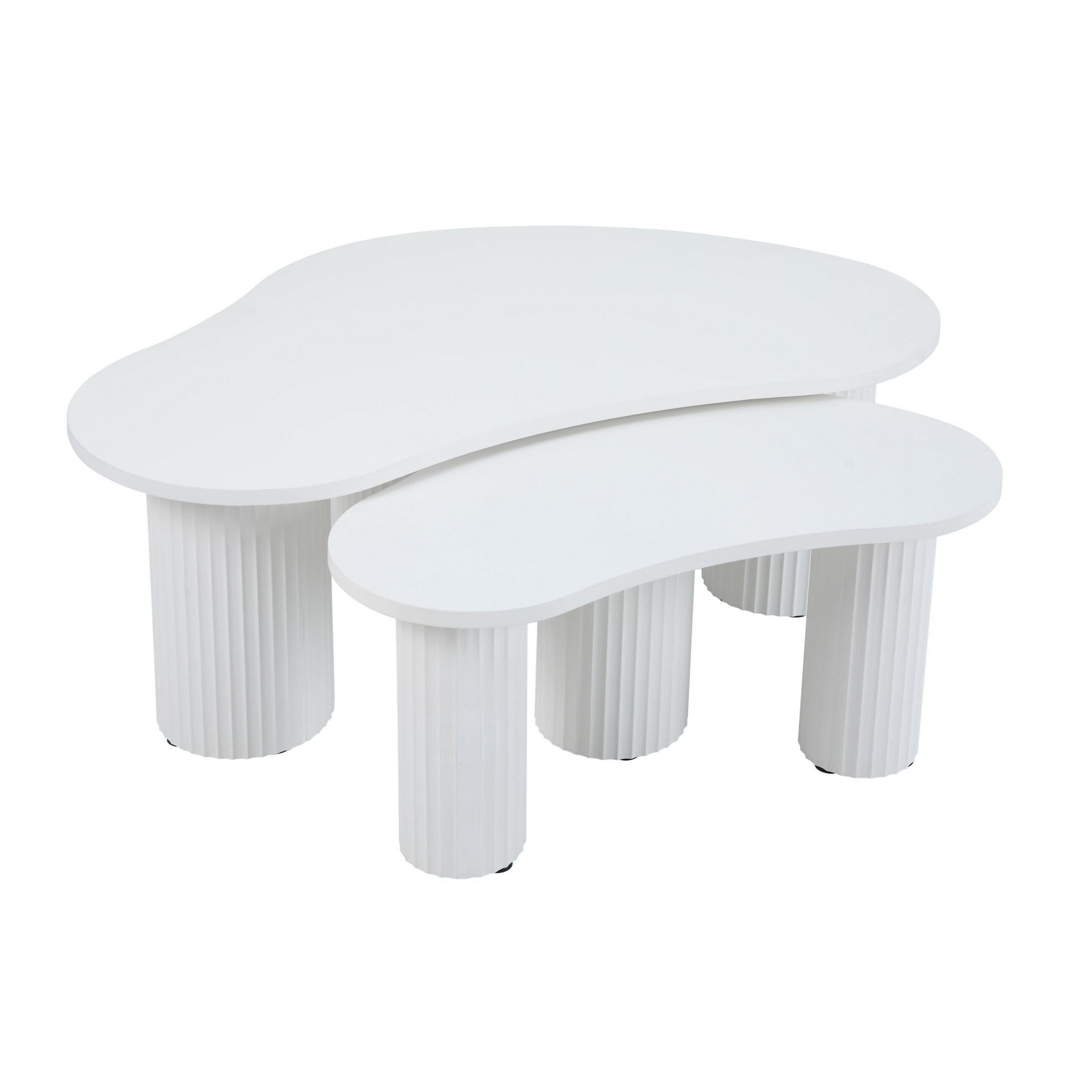 Oviala Couchtisch, Weiß 100x38x60 cm