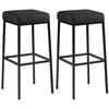 BARHOCKER 2er Set Stoff dunkelgrau - Dunkelgrau/Schwarz, Textil/Metall (37/78/37cm) - CLP