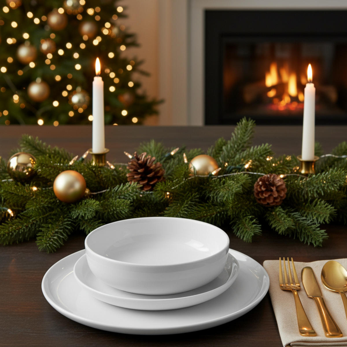 KOMBISERVICE MARLO - 30 teilig aus Porzellan - Weiß, Keramik (27/8.2/27cm) - Sänger