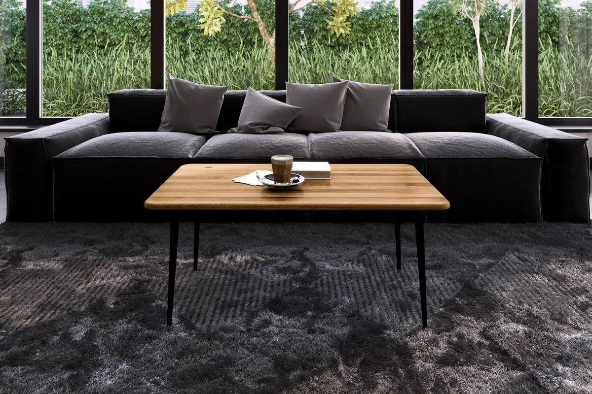 KAFFEETISCH LINA - Wildeiche, Holz (110/60/48cm) - byoak