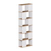RAUMTEILER Eneos Weiß/Goldkraft Eiche 60 x 186 cm - Eiche Wotan/Weiß, Holzwerkstoff (60/186/24cm) - Vicco