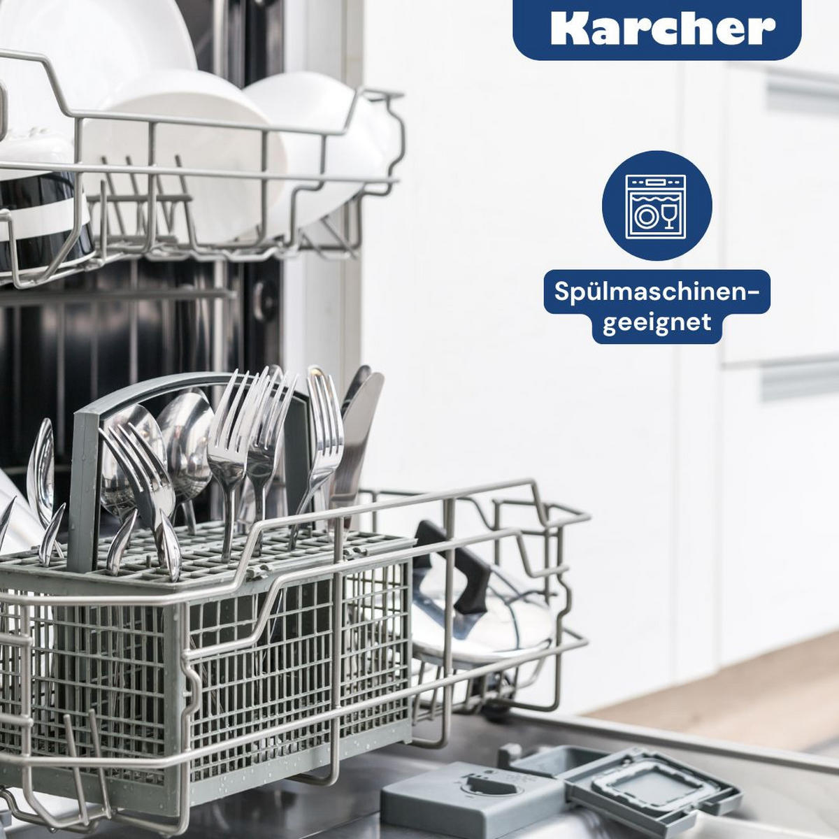 TOPFSET Jette, Edelstahl, Induktion, 14-teilig - Edelstahlfarben, Metall - Karcher