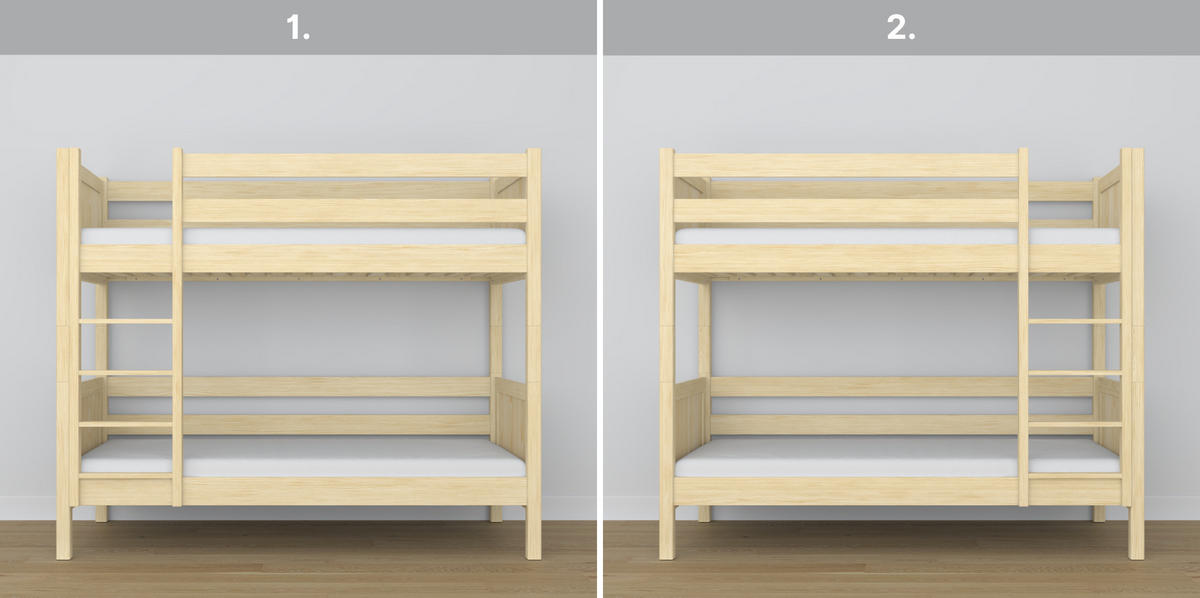 ETAGENBETT N02 Klare Kiefer 90/200 - Braun, Naturmaterialien/Holz (90/200cm) - N-Wood