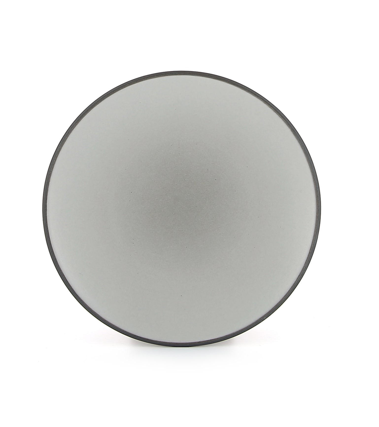 TELLER / BROTTELLER FLACH EQUINOXE 16 cm Pfeffer - Hellgrau, Keramik (16cm) - Revol Porcelaine France
