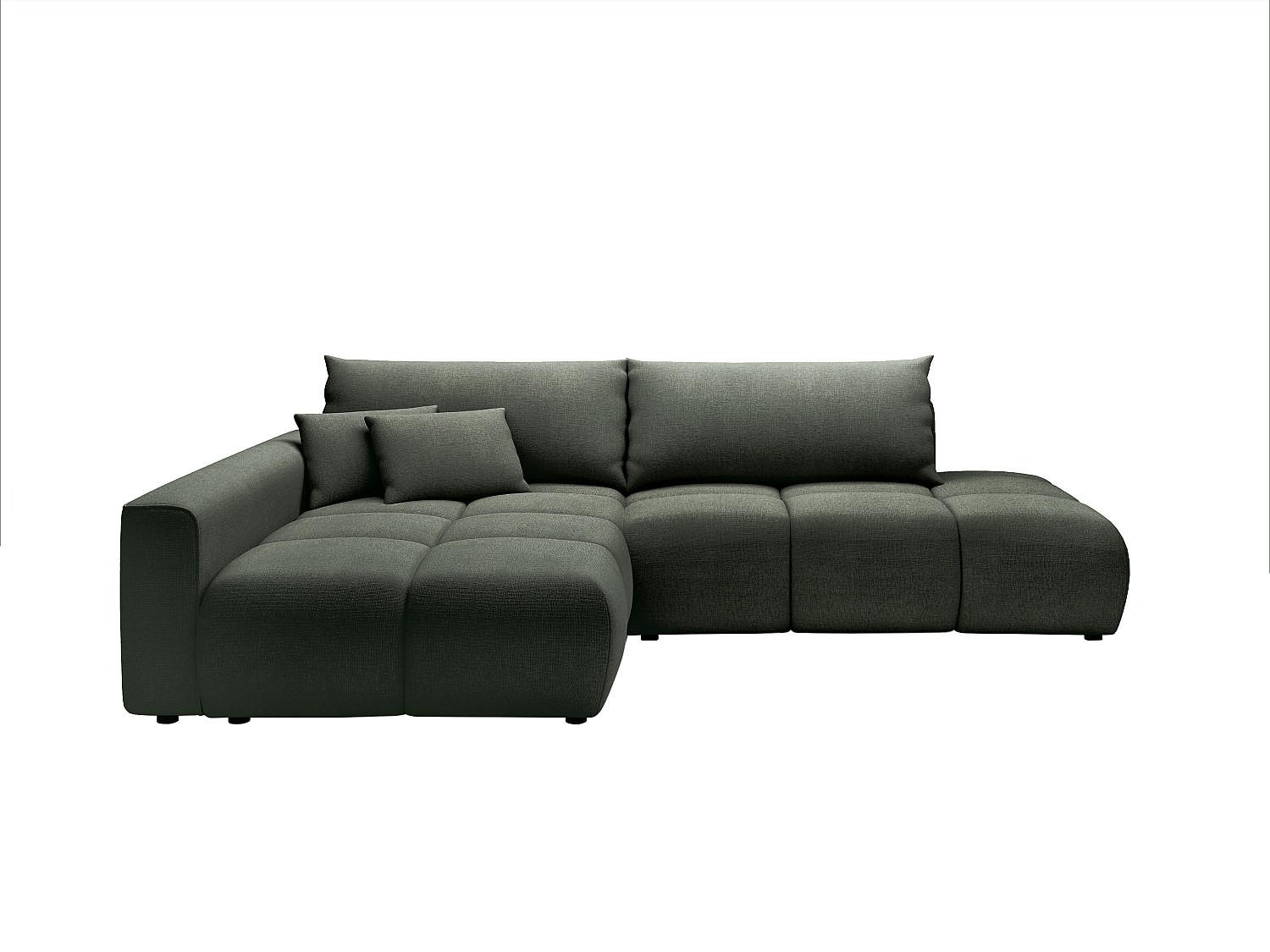 SCHLAFSOFA - 5 Personen - stoff - tannengrün Minturno - Waldgrün, Textil (282/88/176cm) - Vente-Unique