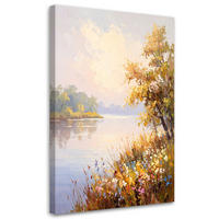 LEINWANDBILD Landschaften 80x120cm - Grau, Textil (80/120cm) - Feeby