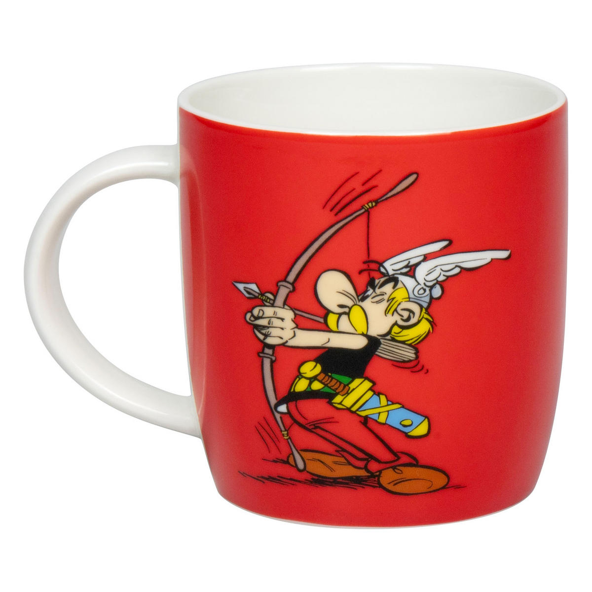 KAFFEEBECHER Asterix Bogenschießen - Tir a l arc - Naturfarben, Keramik (0.4L) - Könitz