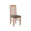 STUHL Bos XII, Holzfarbe: Erle - Eichefarben/Dunkelgrau, Holz (43/90/48cm) - MIRJAN24