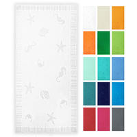 STRANDTUCH, 100x200 cm, 100% Baumwolle, Weiß - Weiß, Textil (100/200cm) - Zollner