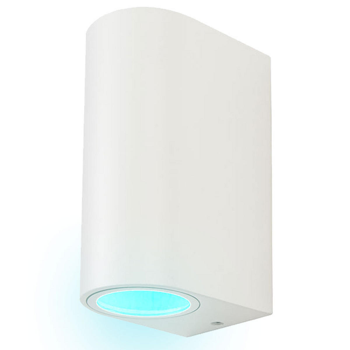 LED AUSSEN-WANDLEUCHTE Weiß Up & Down - Weiß, Metall (6.8/15/9cm)
