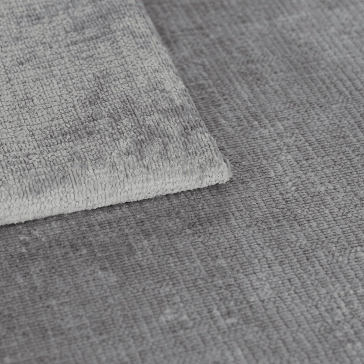 ECKSOFA Mit Schlaffunktion Und Bettkasten, Chenille-Stoff Perfecto, Grau, Links, HELA II - Grau, Holz (280/184cm) - Kaiser Möbel