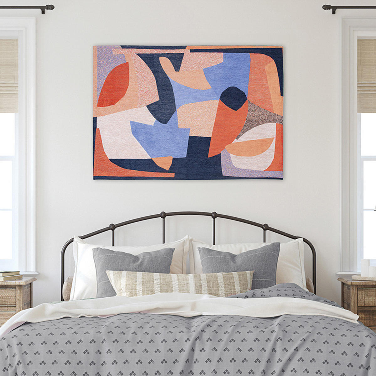 TEPPICH Carpe Diem Gallery Shapes 100/140 cm - Multicolor, Textil (100/140cm) - Louis De Poortere