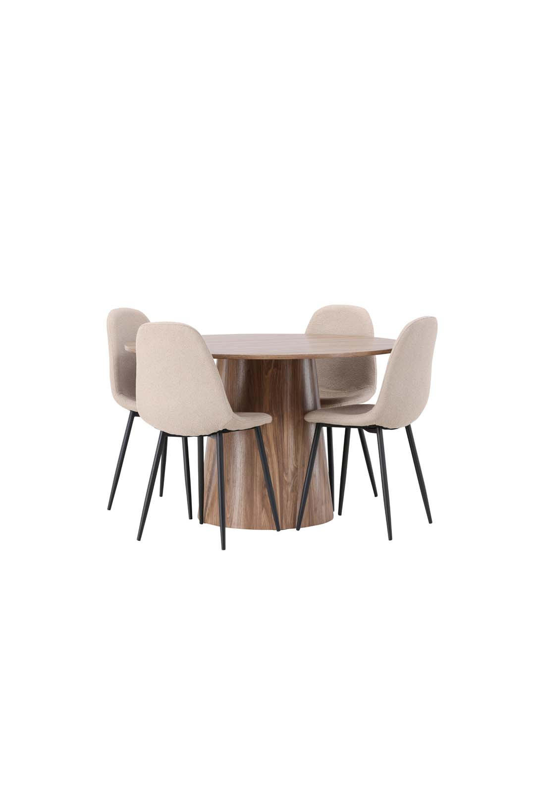 TISCHGRUPPE Natur - Naturfarben, Holzwerkstoff (120/75/120cm) - ebuy24