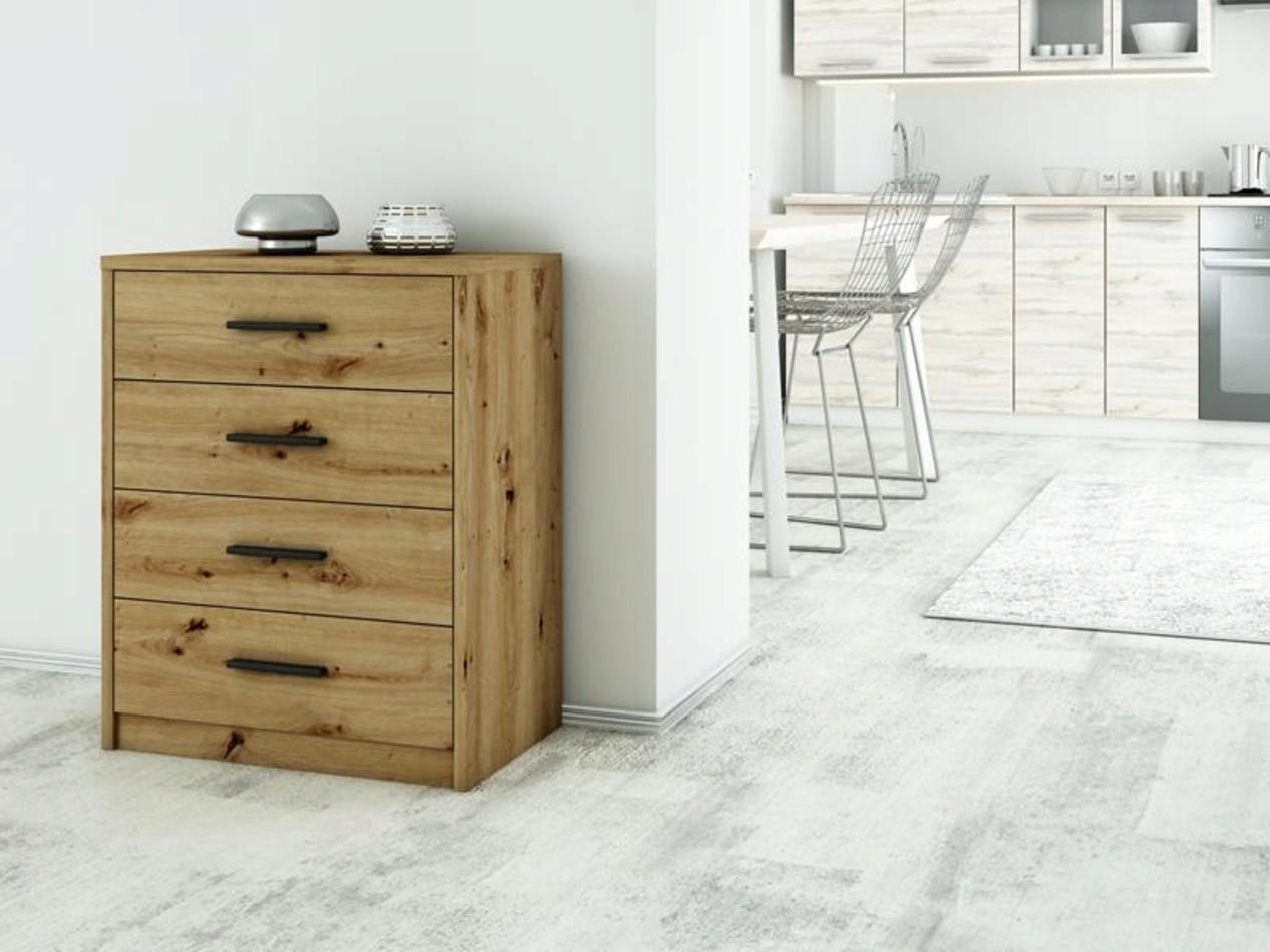 Thumbnail - Matkam Möbel Kommode, Eiche Artisan, Holzwerkstoff, 60x75x35 cm, Wohnzimmer, Kommoden & Sideboards, Kommoden