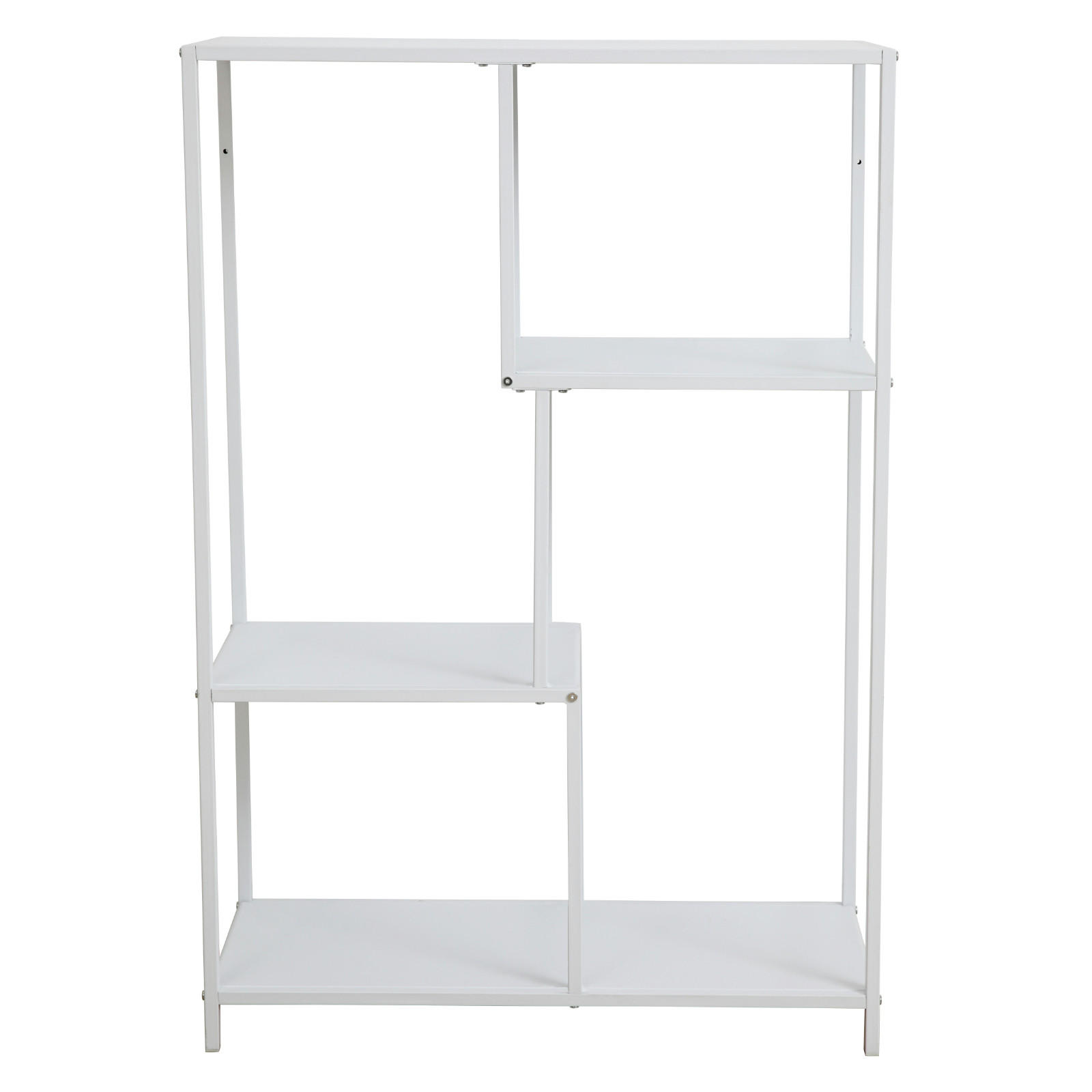 METALLREGAL CARME Weiß - Weiß, Metall (77/114/33cm) - SVITA