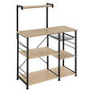 KÜCHENREGAL Crawley, 90 x 40 x 131, 5 cm, Industrial Holz hell, Eiche Sonoma - Naturfarben, Holzwerkstoff (40/131.5/90cm) - tectake