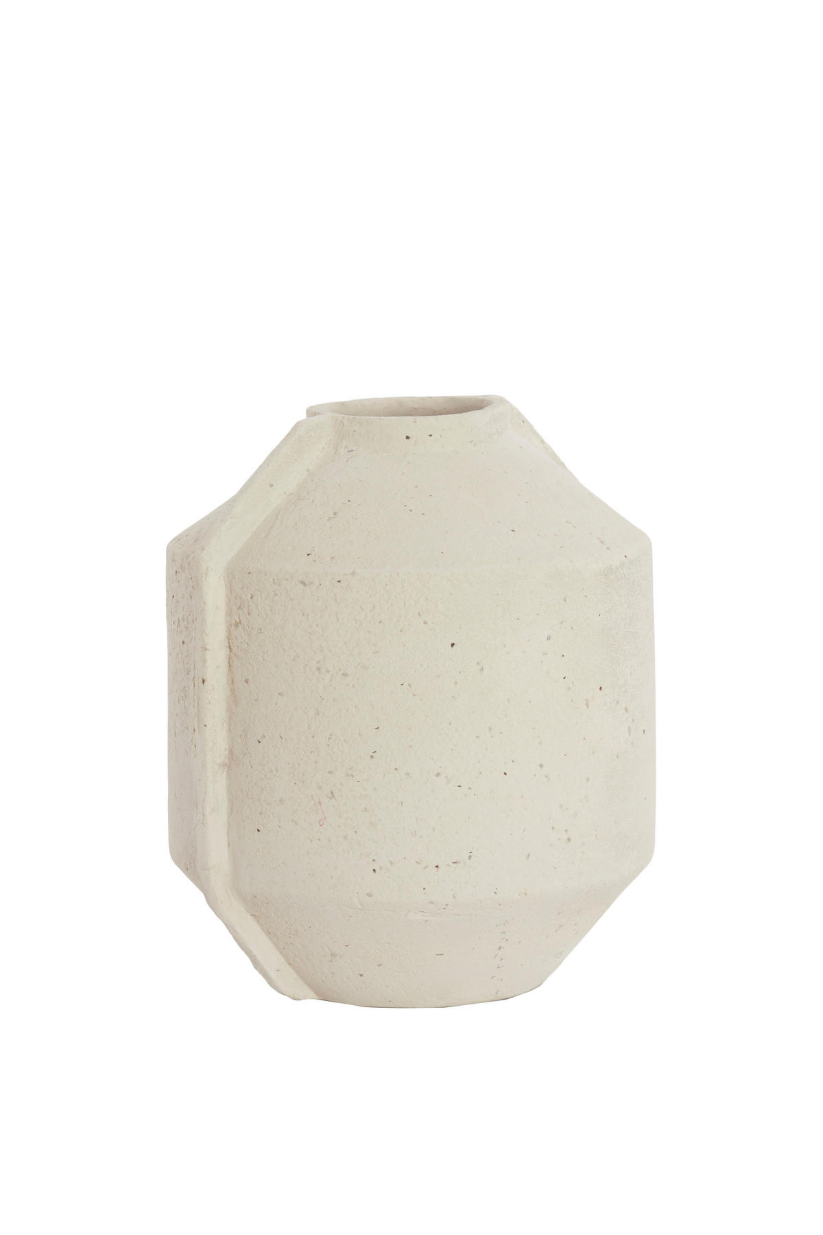 TOPF Noric Weiß 35/32/57 cm - Weiß, Papier (57cm) - Light & Living