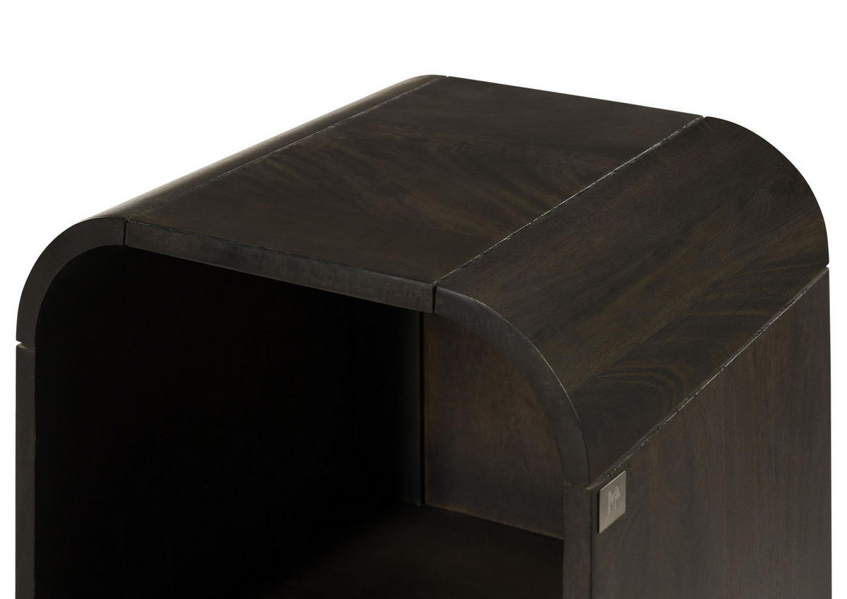 WANDREGAL Mango 35x35x120 dunkelgrau lackiert VALENCIA #205 - Grau, Holz (35/120/35cm) - Massivmoebel24
