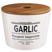 KNOBLAUCHTOPF Karlton Bros. - Weiß, Keramik (14/11/14cm) - Butlers