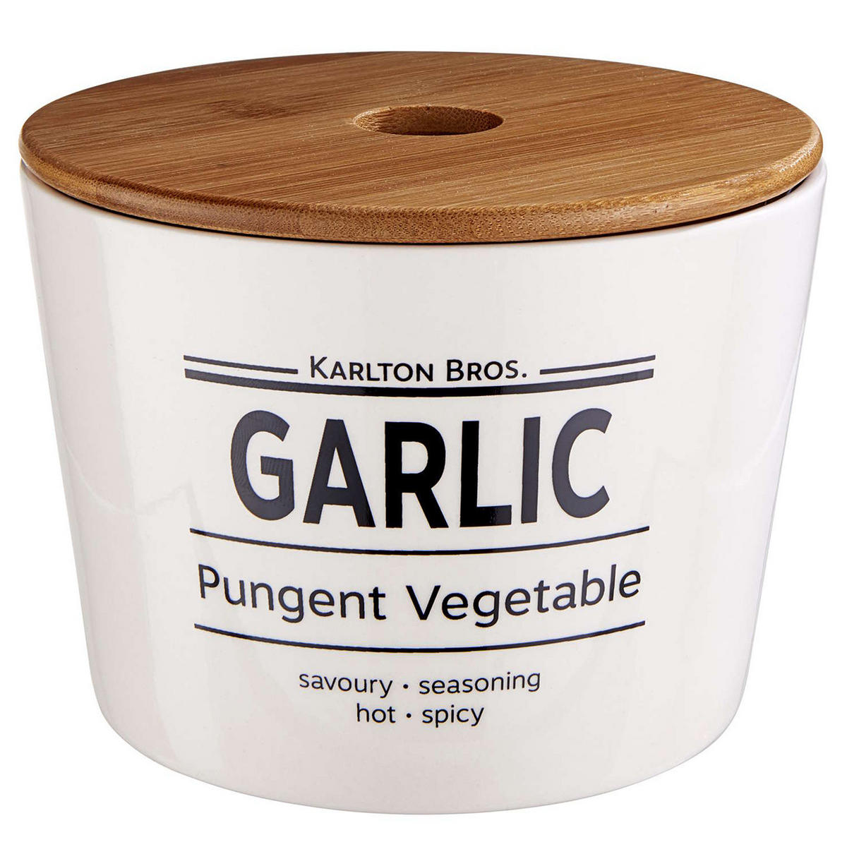 KNOBLAUCHTOPF Karlton Bros. - Weiß, Keramik (14/11/14cm) - Butlers