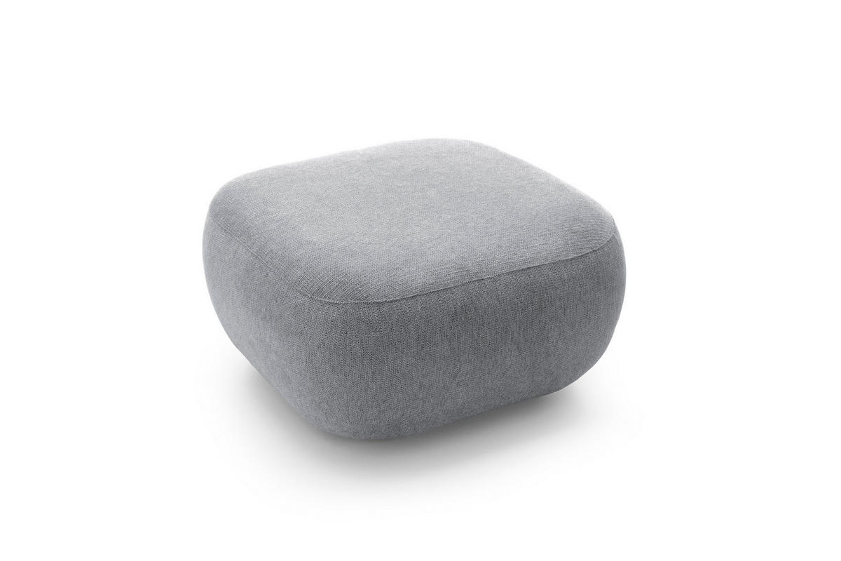 POLSTERHOCKER AMICO Modern Sitzhocker, Fußhocker Grau - Grau, Holzwerkstoff/Kunststoff (75/39/75cm) - MASSENO