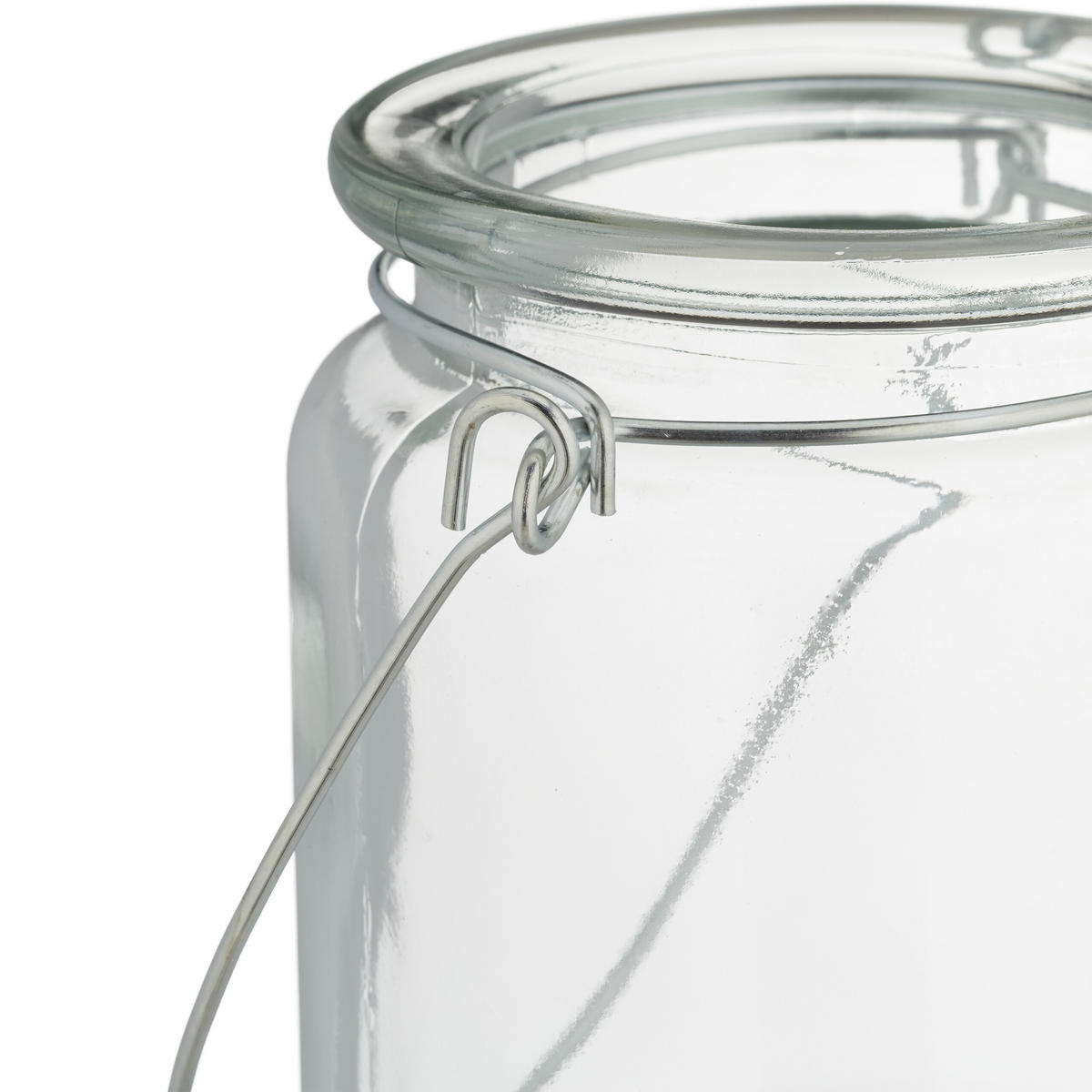 12xWINDLICHT - Transparent, Glas/Metall (8/9.5/8cm) - Relaxdays