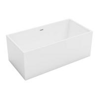 VORWANDBADEWANNE - 1 -Sitzer - Acryl - weiß - PIKAIA - Weiß, Kunststoff (170/58/80cm) - Vente-Unique