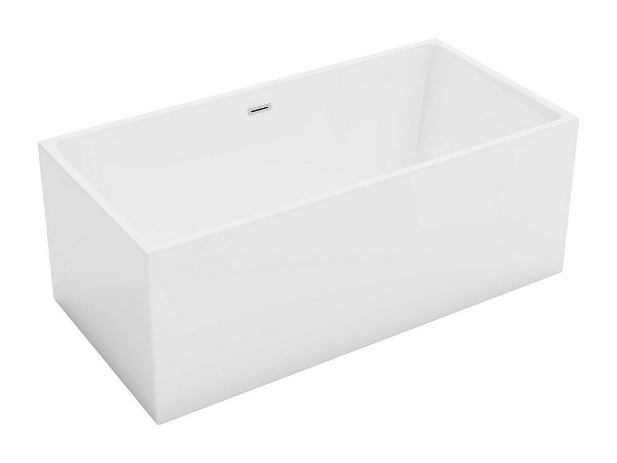 VORWANDBADEWANNE - 1 -Sitzer - Acryl - weiß - PIKAIA - Weiß, Kunststoff (170/58/80cm) - Vente-Unique