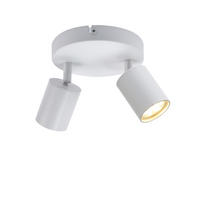 STRAHLER Bayreuth 2-flammig 15/15/14.4 cm - Weiß, Metall (15/15/14.4cm) - Nettlife