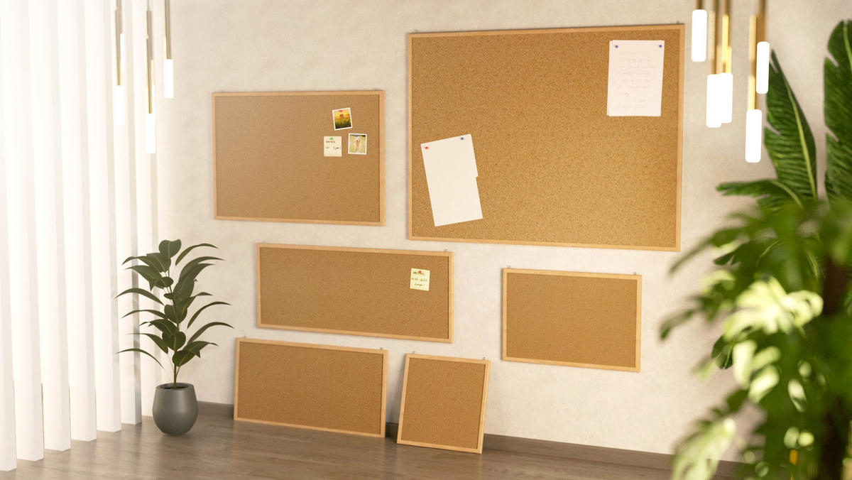 PINNWAND mit Naturholzrahmen 120x60cm - Braun, Holz (120/60/1.5cm) - ALLboards