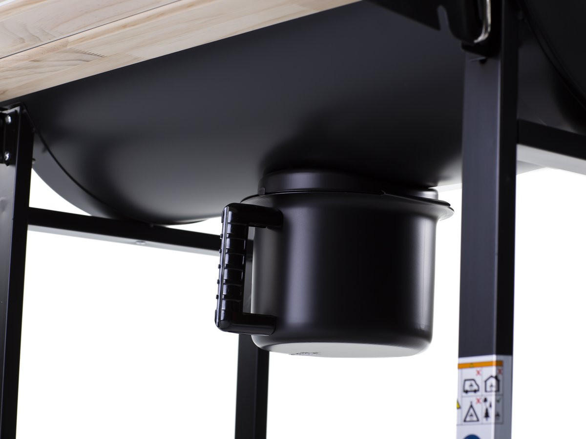 HOLZKOHLENGRILL king - Schwarz, Metall (63/105/95cm) - Habitat Garten