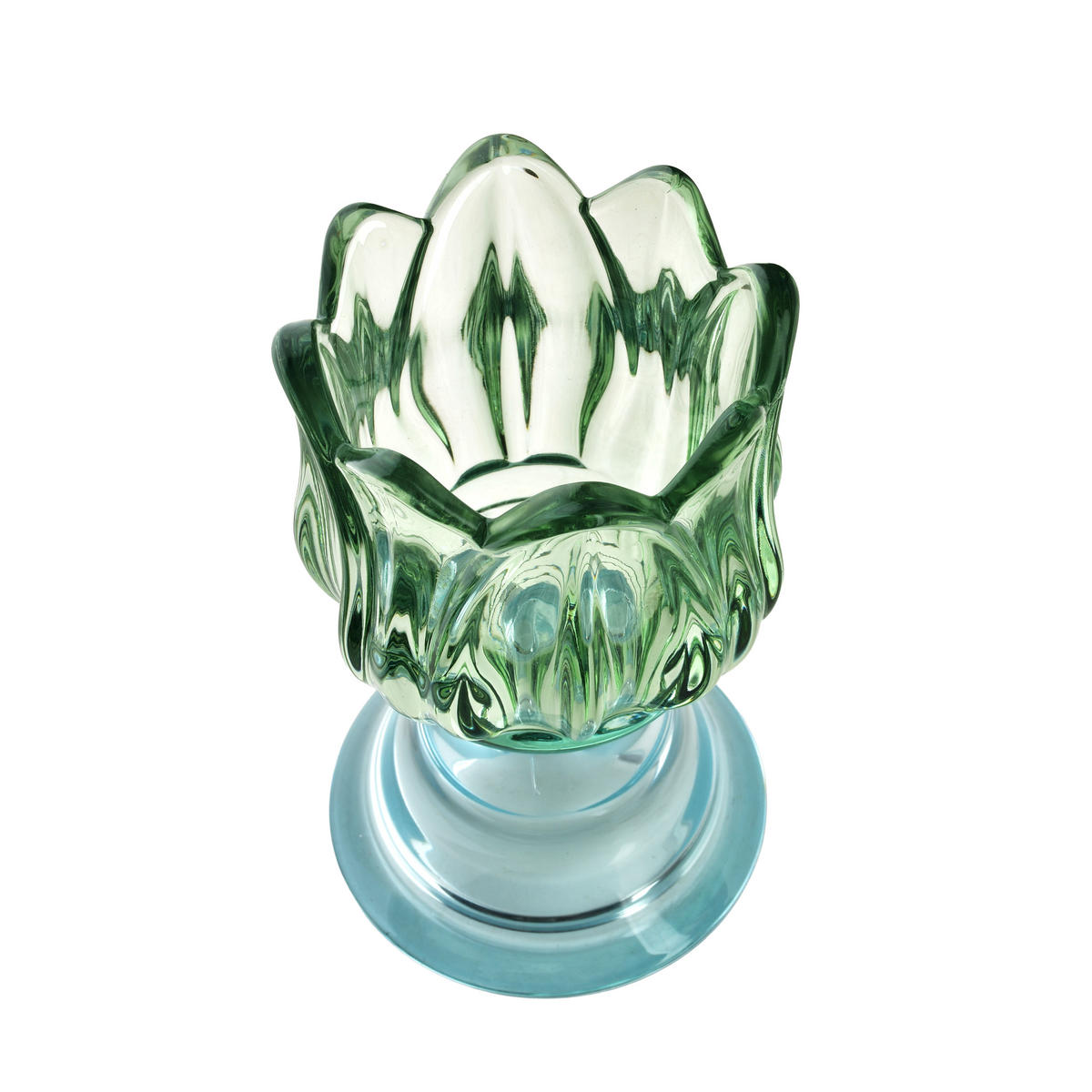 KERZENHALTER Julietta grün 7.5/7.5/12.5 cm Glas - Grün, Glas (7.5/12.5/7.5cm) - Mondex