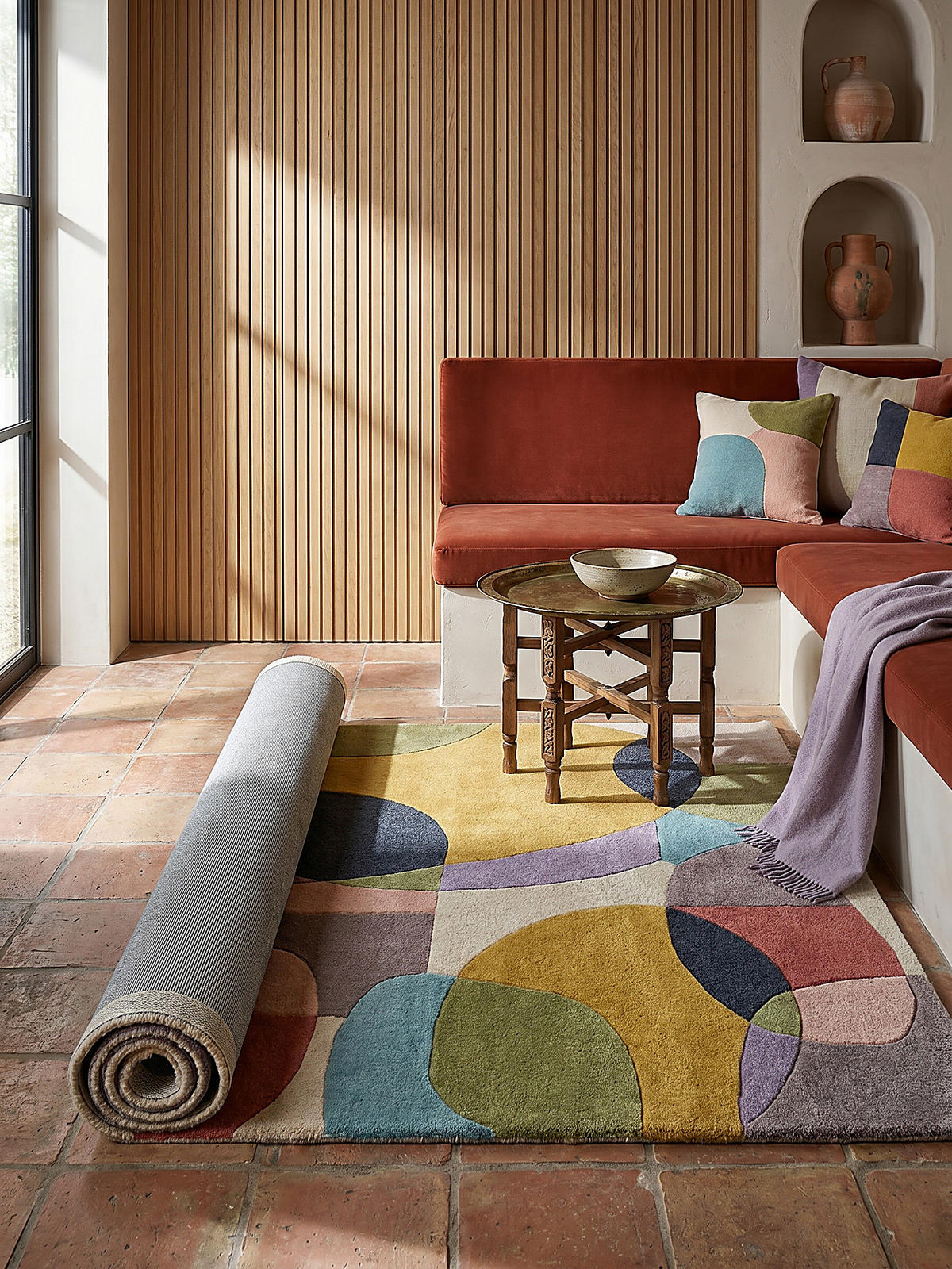 TEPPICH aus Wolle AIRE in Bunt, abstrakt, 60 x 230 cm - Multicolor, Textil (60/230cm) - KADIMA DESIGN