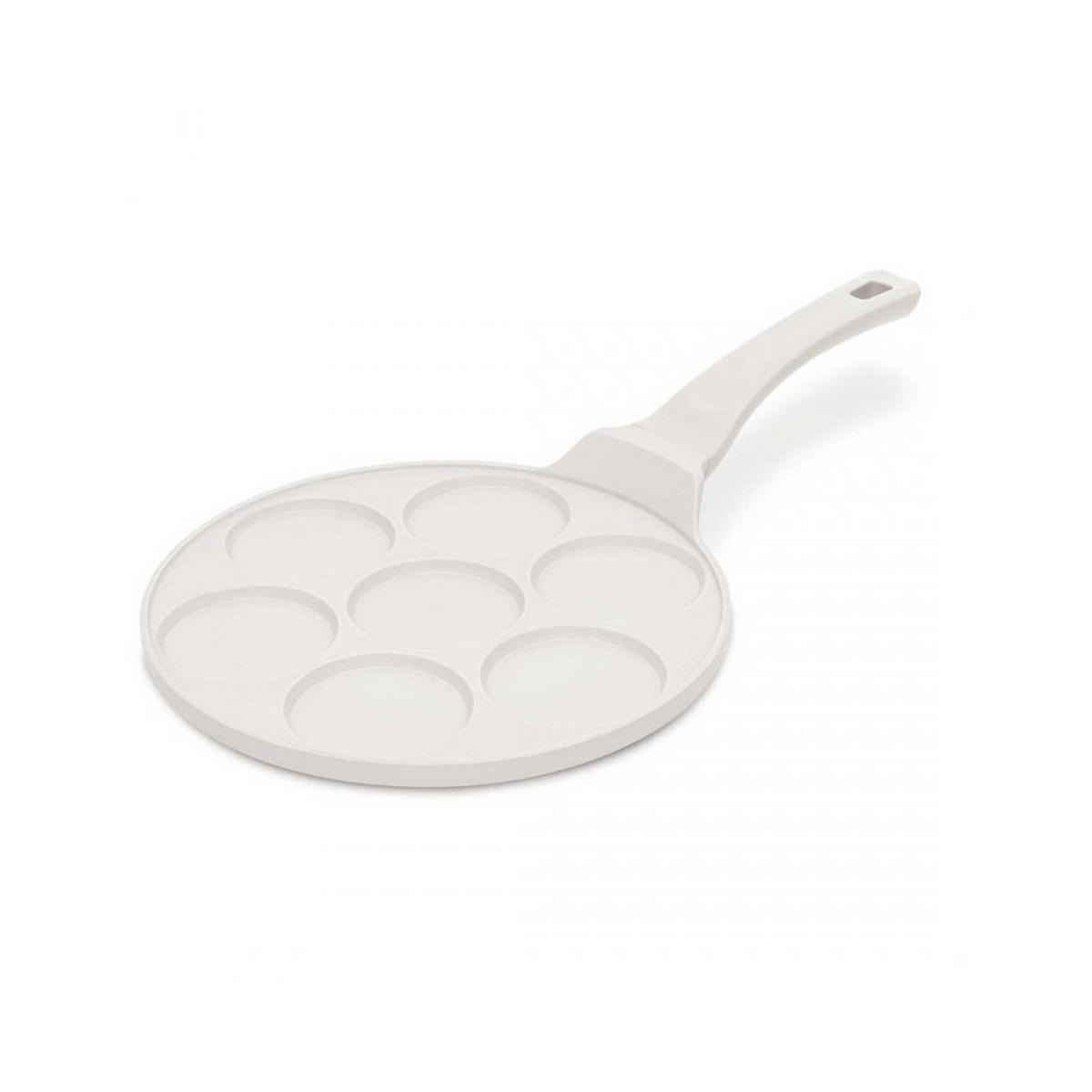 PFANNKUCHENPFANNE Weiß 26/26/1.3 cm BH7794 - Weiß, Metall (8cm) - Berlinger Haus