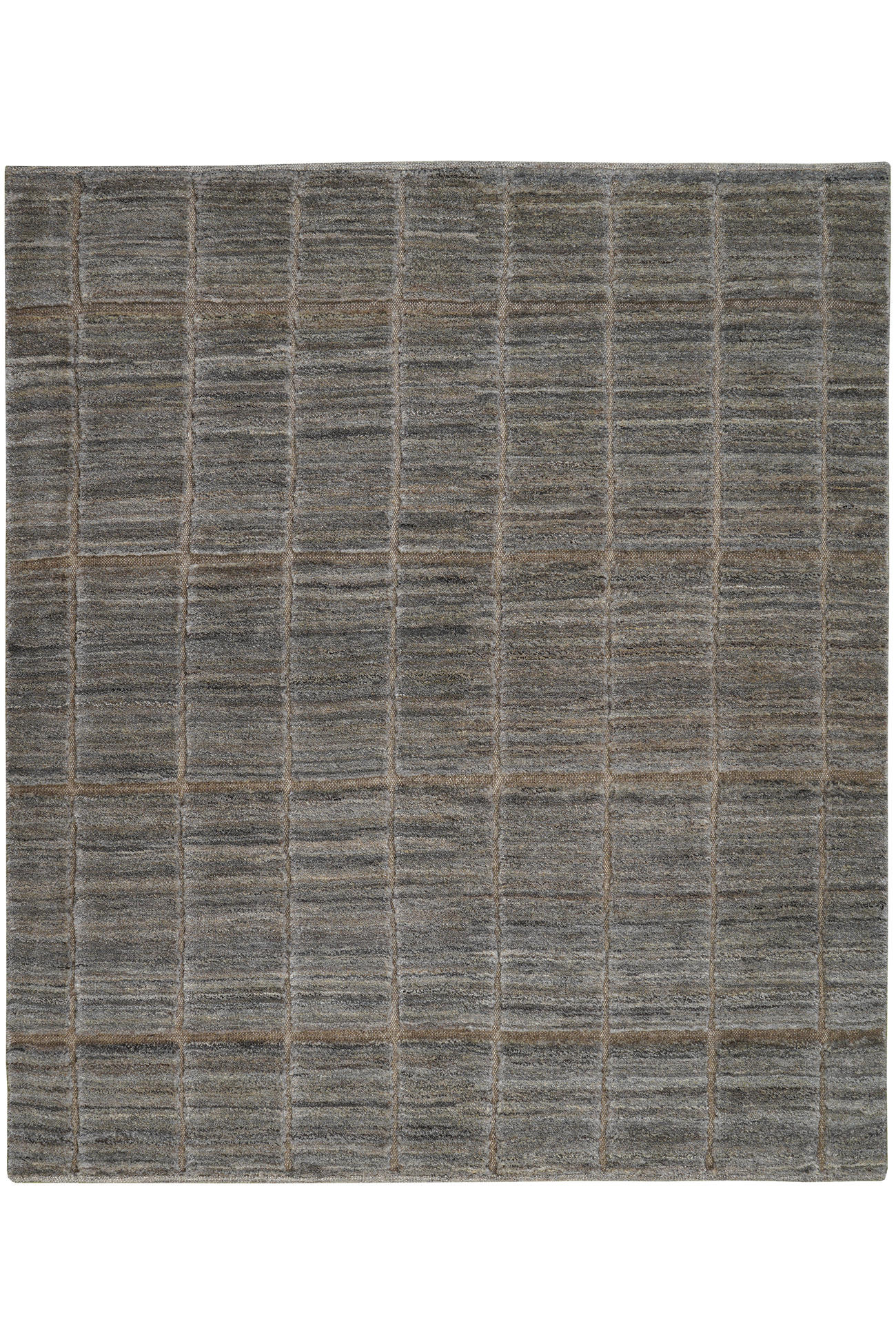 TEPPICH Gabbeh Grau 185/162 cm Schurwolle - Grau, Textil (162/185cm) - Looma