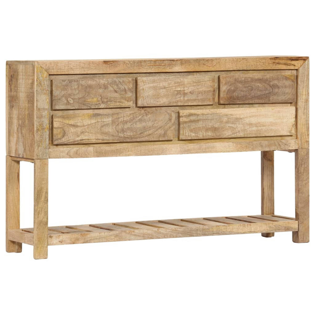 SIDEBOARD 120/30/75 Cm Massivholz Mango - Braun, Holz (30/75/120cm) - vidaXL