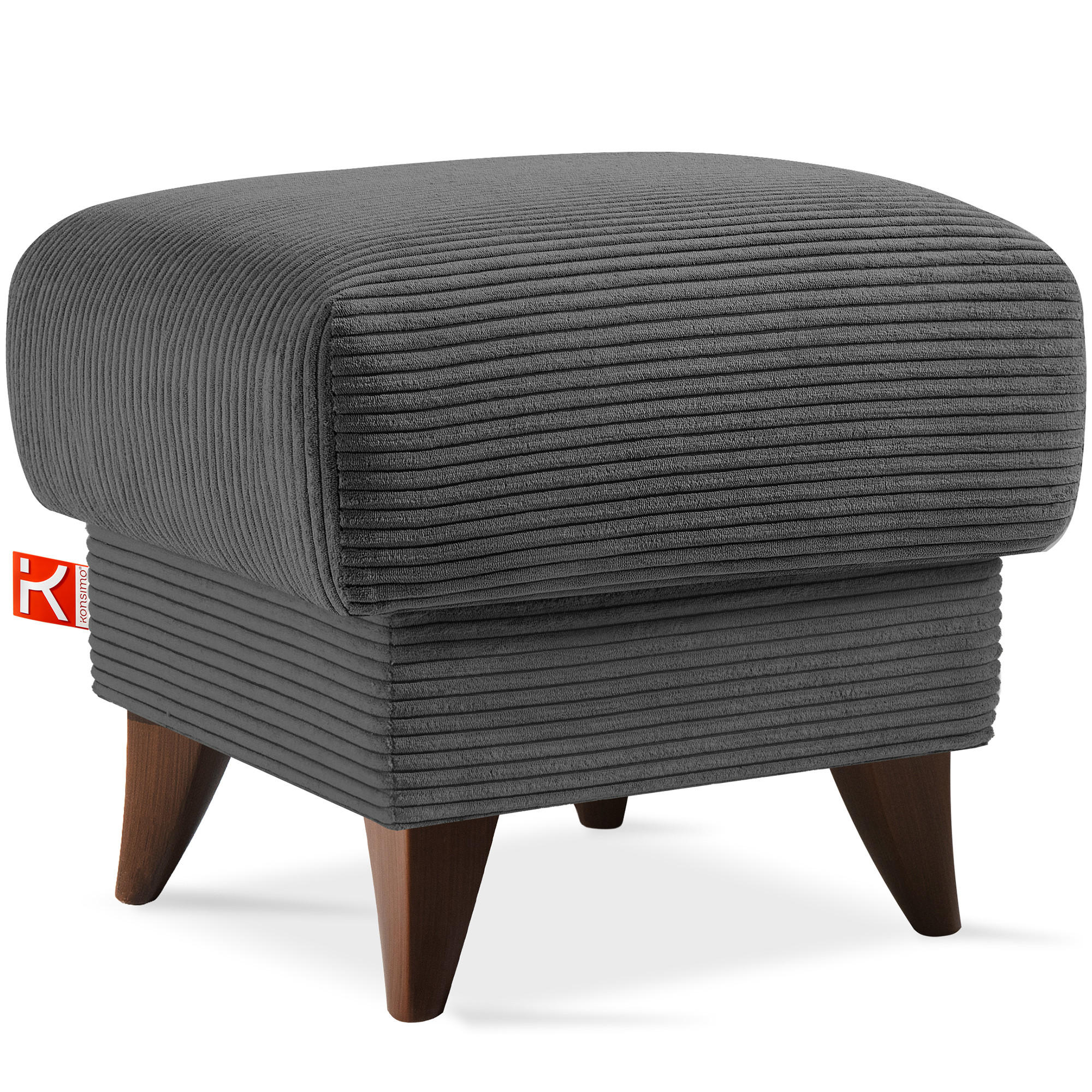 Konsimo® Fußstütze Dunkelgrau 53x49x53 cm
