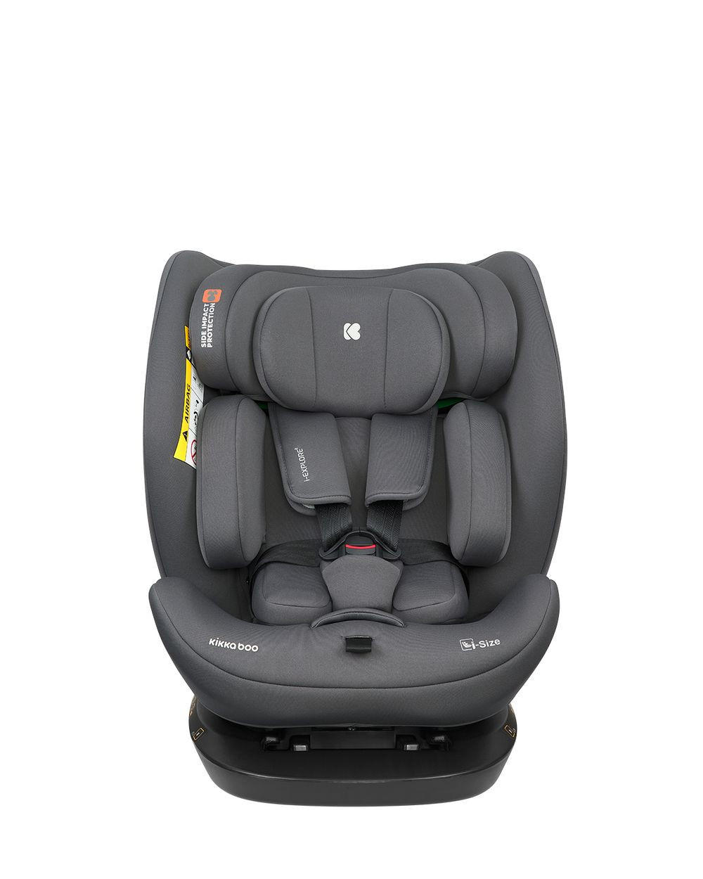 KINDERSITZ i-Explore i-Size dunkelgrau (40 - 150 cm) verstellbare Kopfstütze, Gurt - Dunkelgrau, Kunststoff (46/57/48cm) - Kikka boo
