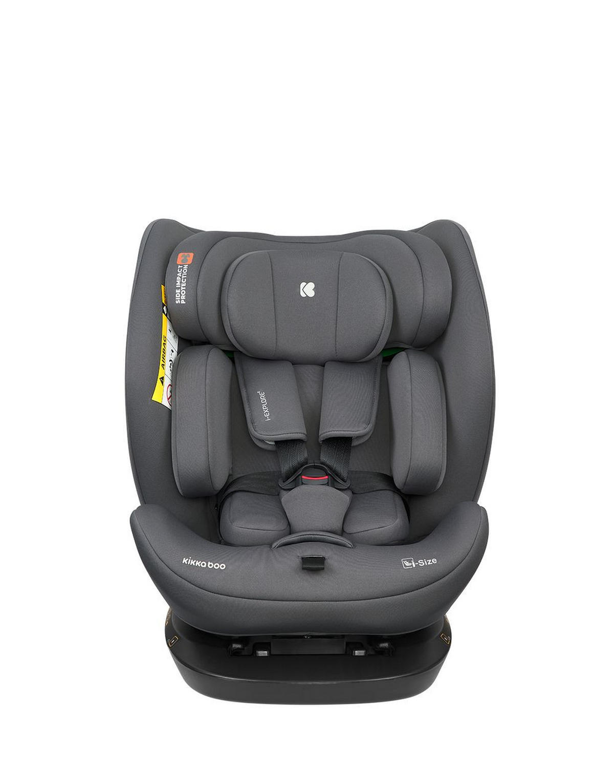KINDERSITZ i-Explore i-Size dunkelgrau (40 - 150 cm) verstellbare Kopfstütze, Gurt - Dunkelgrau, Kunststoff (46/57/48cm) - Kikka boo