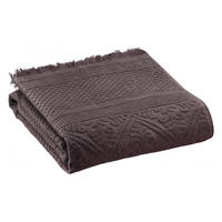 DUSCHTUCH Zoé ebenbraun 70 x 140 cm - Dunkelbraun, Textil (70/140cm) - Vivaraise
