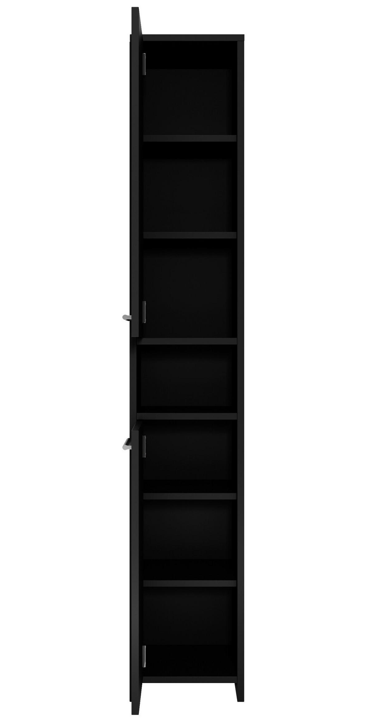 KUPAONSKI ORMARIĆ Nemo se 2 vratima crna - 32 x 29 x 190 cm - crna, drvo (32/190/29cm) - Badplaats