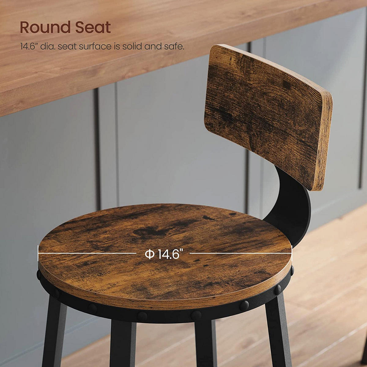 BARSTUHL 2ER-SET - Braun, Holzwerkstoff (54/99/54cm) - Hansiro
