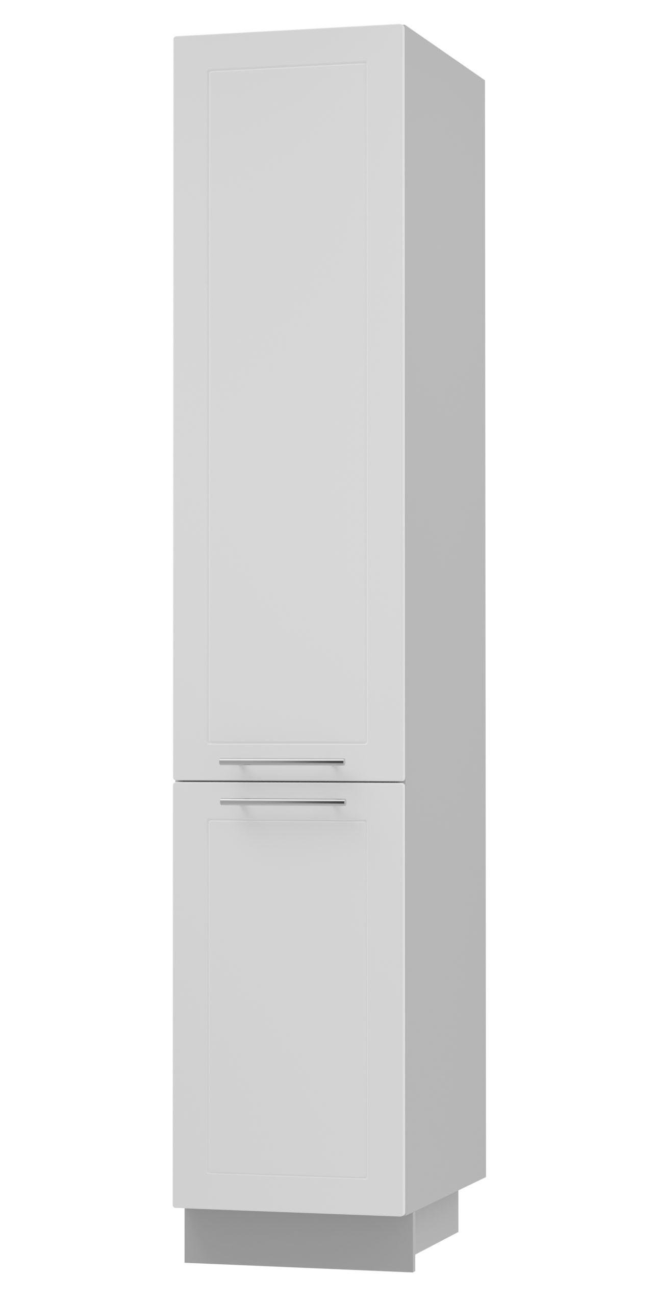 Feldmann-Wohnen Apothekerschrank Weiß, Grau 40x207x59 cm