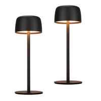 LED stolní lampa Aannecke 9/9/25cm (sada 2 ks) - černá, kov (9/9/25cm) - Nettlife
