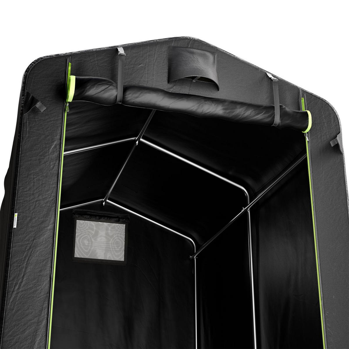 GERÄTEZELT S anthrazit 180/120/165 cm - Anthrazit, Metall (120/165/180cm) - Juskys