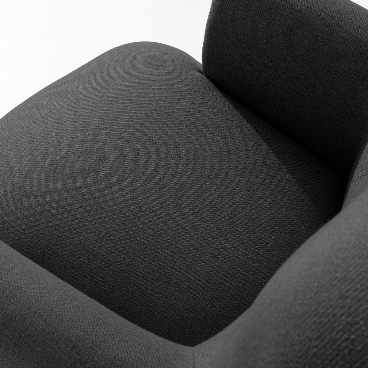 SESSEL MIT FUẞSTÜTZE TOMIS, Anthrazit - Anthrazit/Braun, Eichenholz/Holz (76/101/83cm) - KONSIMO®