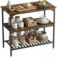 KÜCHENREGAL Braun 1 Stück - Braun, Holzwerkstoff (50/90/100cm) - GiPP