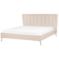 POLSTERBETT 180/200cm Beige Miribel - Beige, Textil (180/200cm) - Beliani